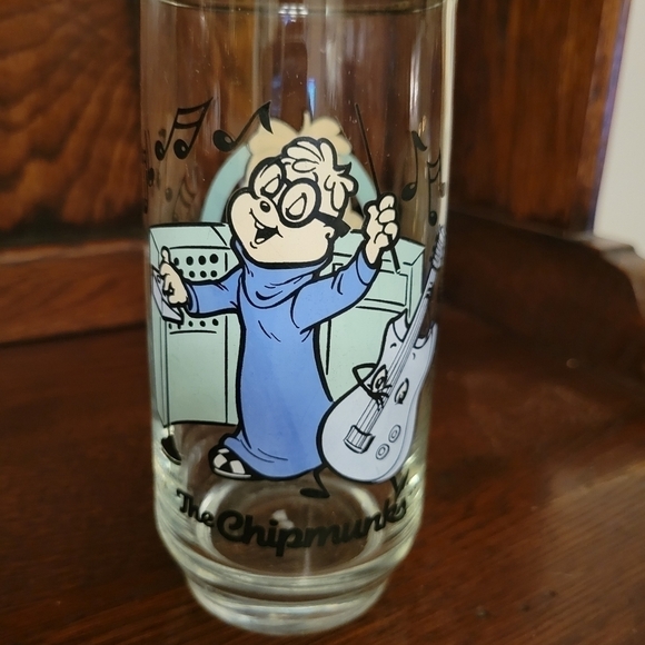 Copy - Vintage 1985 Alvin and the chipmunks glass Simon. - Picture 4 of 4